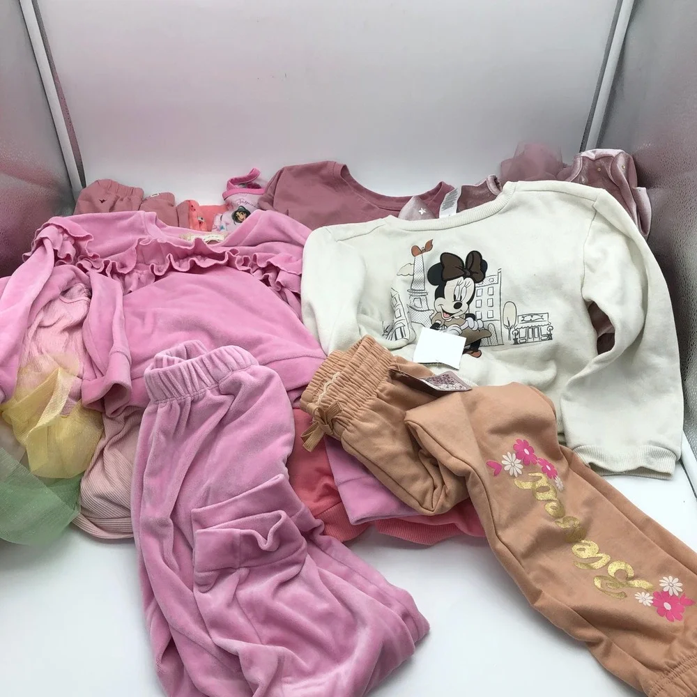 Girls Size 6 Fall Winter Clothing BUNDLE Pajamas Long Sleeve Dress Tops Sweats